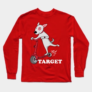 Funny Bullseye Dog Team Member Long Sleeve T-Shirt